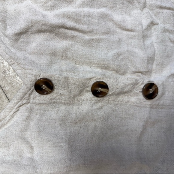 Beige Button-Down Ruffle Dress - Picture 2 of 3